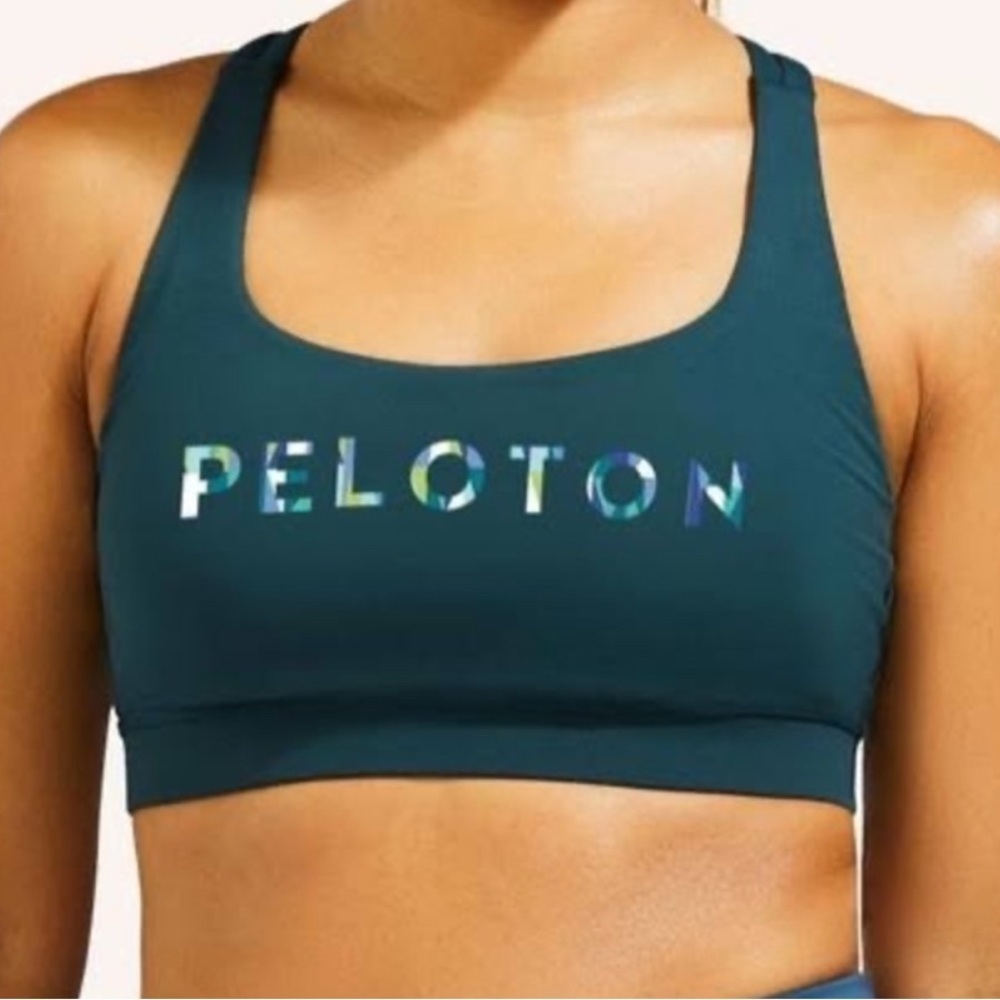 Lululemon Peloton‎ Teal Sports Bra Size 6